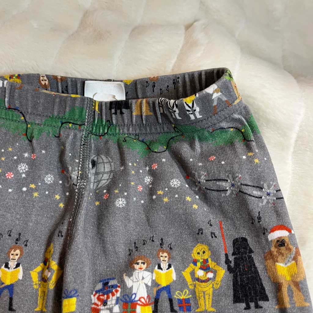 Hanna Andersson Unisex 3t Star Wars Xmas Organic Cotton Darth Vader Pj Pants